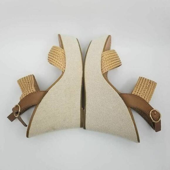 Steve Madden Engel Womens Woven Slingback Platform Wedge Heel Sandal Size 9.5 M - Picture 10 of 12